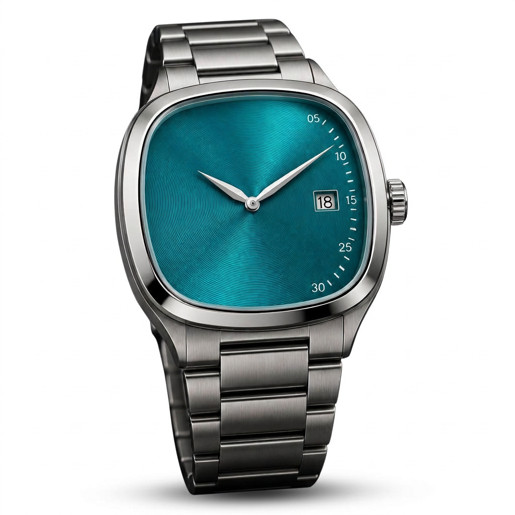 Carré Turquoise — Acier
